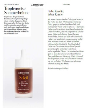 Salon beauté Kundenzeitschrift